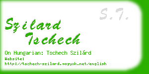 szilard tschech business card